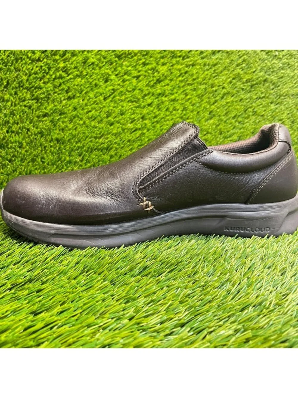 Kuru Kivi 2 Mens Size 10.5E Triple Brown Classic Walking Leather Slip-On Shoes